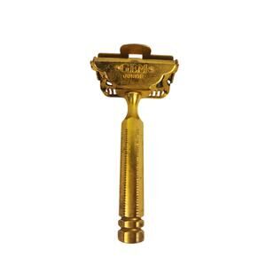 Vintage GEM Junior Gold Tone Single Edge Safety Razor
